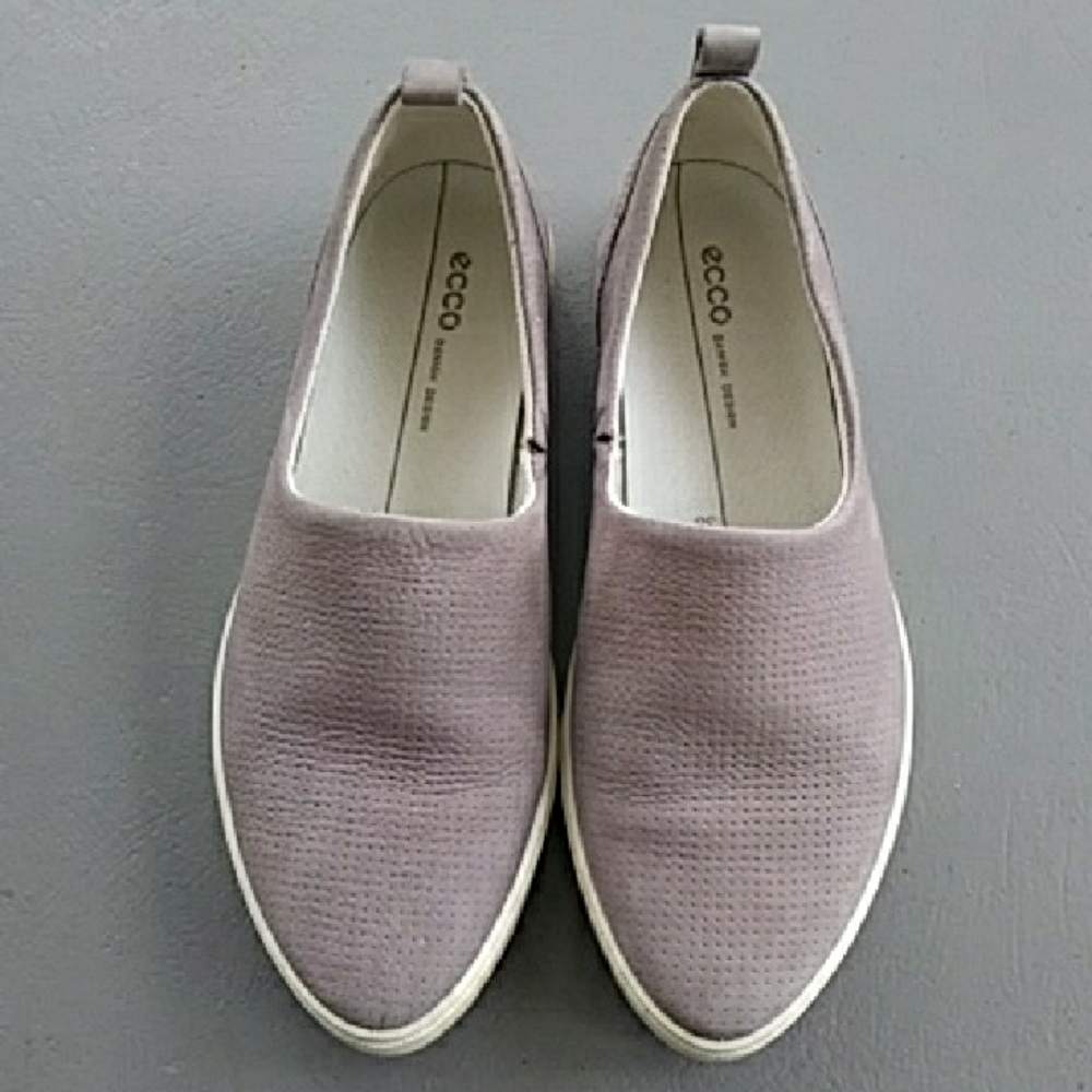 ECCO Gillian Women's Gray Slip-On Sneaker Shoes Size 38